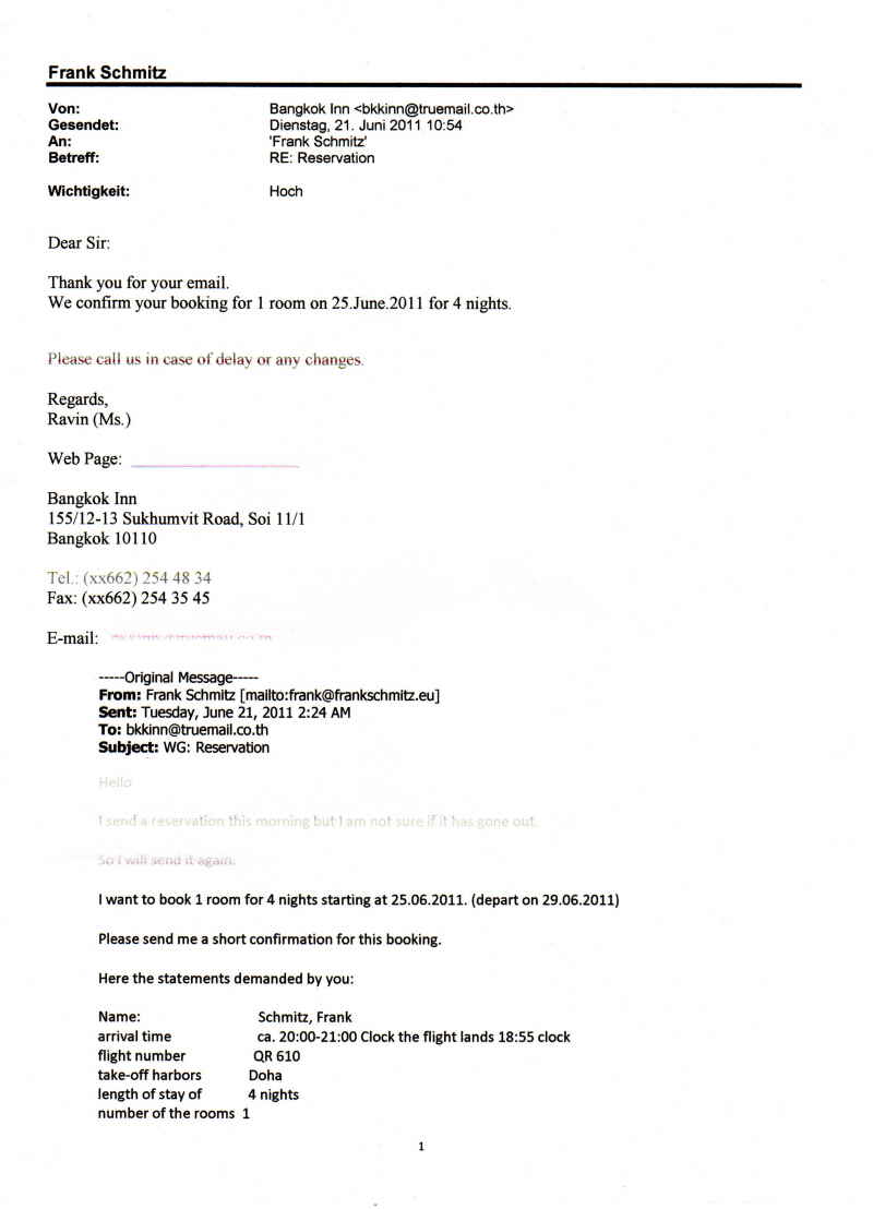 Urlaub Sommer 2011 1 Bangkok - 00 Hotel Bangkok-Inn