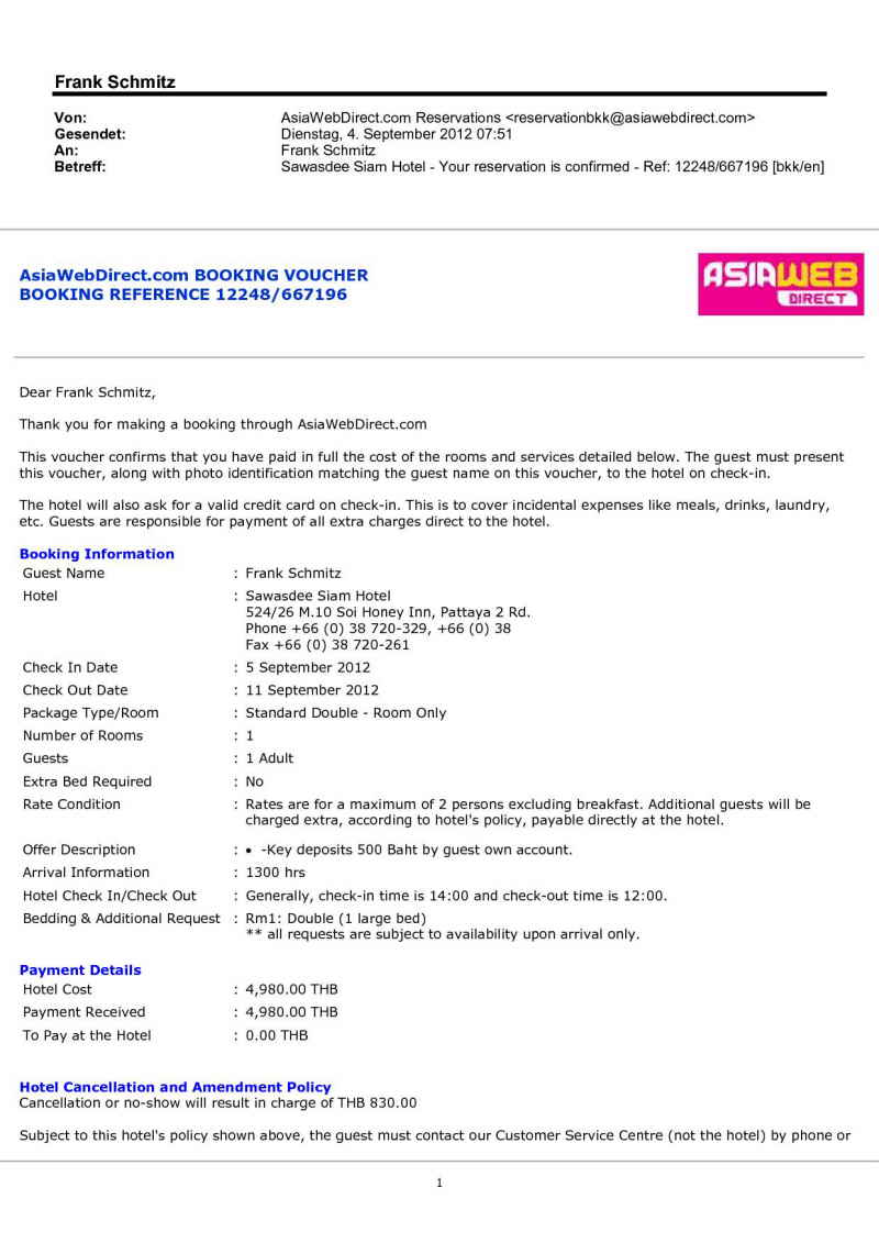 Urlaub Sommer 2012 3 Hotel Pattaya 2